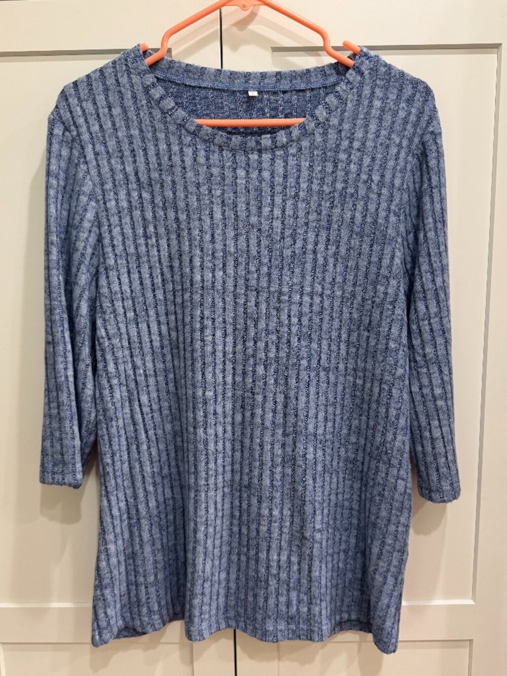 JomeDesign Sweaters Women 3/4 Sleeve Top, Round Neck Loose Casual Never Worn L